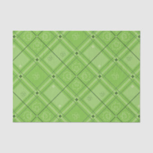 Dr. Seuss   St. Patrick's Day Plaid Pattern Tissue Paper