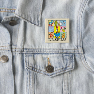 Dr. Seuss   Stories Graphic 15 Cm Square Badge
