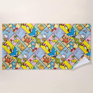 Dr. Seuss   Stories Graphic Beach Towel