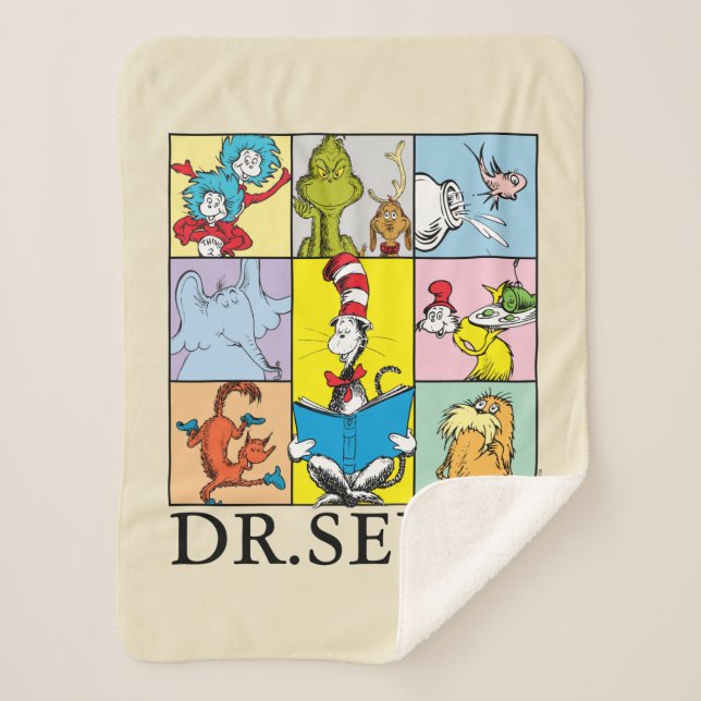 Dr. Seuss | Stories Graphic Sherpa Blanket (Front)