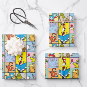 Dr. Seuss   Stories Graphic Wrapping Paper Sheet
