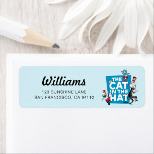 Dr. Seuss   The Cat in the Hat Logo - Characters Return Address Label