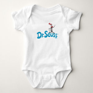 Dr. Seuss   The Cat in the Hat Vintage Logo Baby Bodysuit