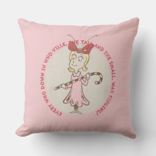 Dr Seuss The Grinch Cindy Lou Who Cushion