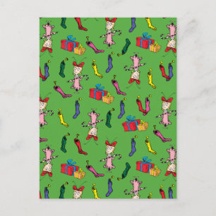 Dr. Seuss The Grinch Cindy-Lou Who Pattern Postcard