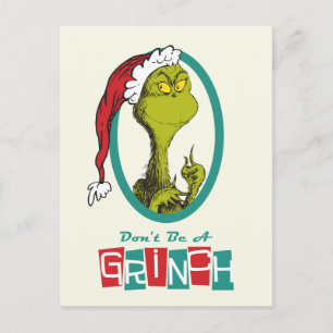 Dr. Seuss The Grinch Holiday Postcard