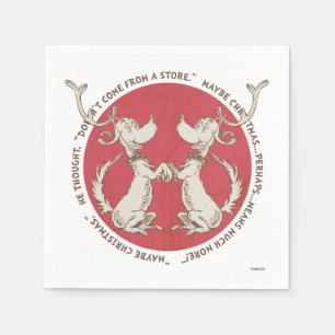 Dr Seuss The Grinch Max - Christmas Quote Napkin