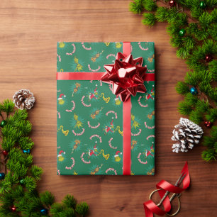 Dr Seuss   The Grinch   Merry Grinchmas Pattern Wrapping Paper