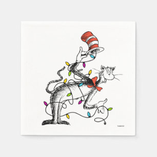 Dr. Seuss   The Grinch   Mischievous Cat in the Ha Napkin