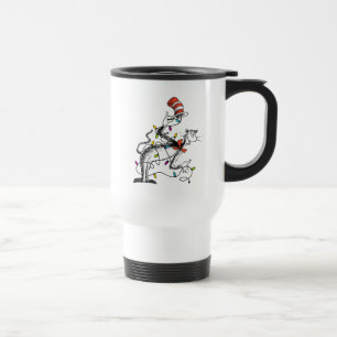 Dr Seuss   The Grinch   Mischievous Cat in the Hat Travel Mug