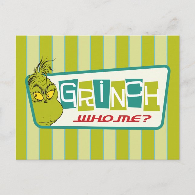 Dr. Seuss | The Grinch - Who Me? Postcard (Front)