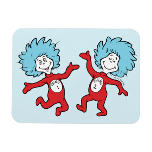 Dr. Seuss Thing 1 and Thing 2 Character Magnet