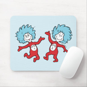Dr. Seuss Thing 1 and Thing 2 Character Mouse Pad