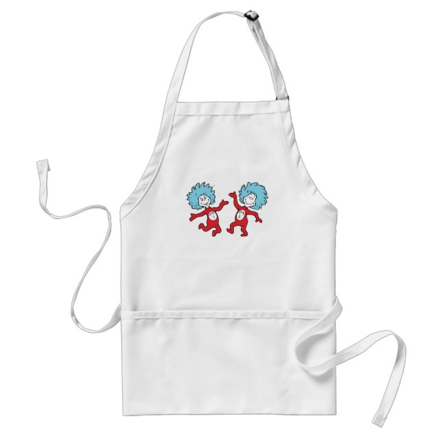 Dr. Seuss Thing 1 and Thing 2 Character Standard Apron (Front)
