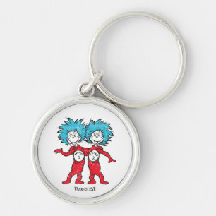 Dr. Seuss   Thing 1, Thing 2 Sitting Key Ring