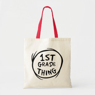 Dr. Seuss Thing One Thing Two - 1st Grade Thing Tote Bag