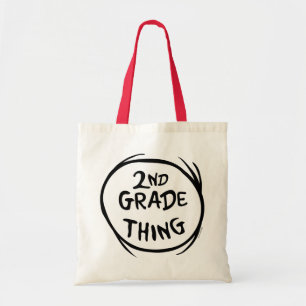Dr. Seuss Thing One Thing Two - 2nd Grade Thing Tote Bag