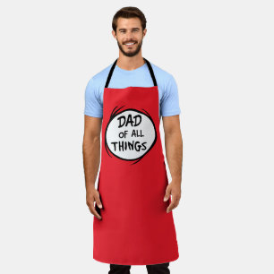 Dr. Seuss Thing One Thing Two - Dad of all Things Apron