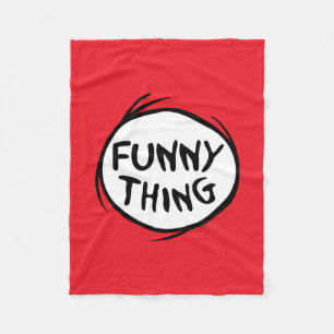 Dr. Seuss   Thing One Thing Two - Funny Thing Fleece Blanket