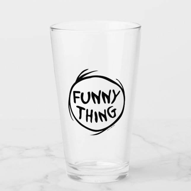 Dr. Seuss | Thing One Thing Two - Funny Thing Glass (Front)