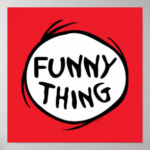 Dr. Seuss Thing One Thing Two - Funny Thing Poster