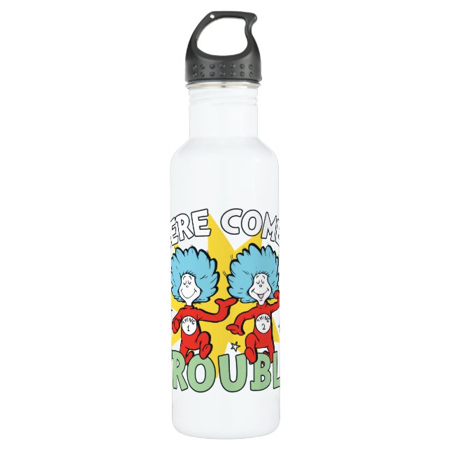 Dr. Seuss | Thing One Thing Two Here Comes Trouble 710 Ml Water Bottle (Front)