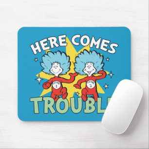 Dr. Seuss   Thing One Thing Two Here Comes Trouble Mouse Pad