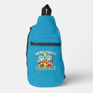 Dr. Seuss   Thing One Thing Two Here Comes Trouble Sling Bag
