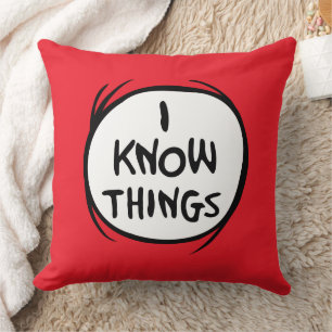 Dr. Seuss Thing One Thing Two - I Know Things Cushion