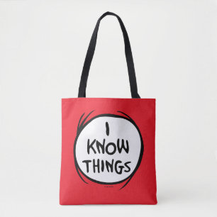 Dr. Seuss Thing One Thing Two - I Know Things Tote Bag