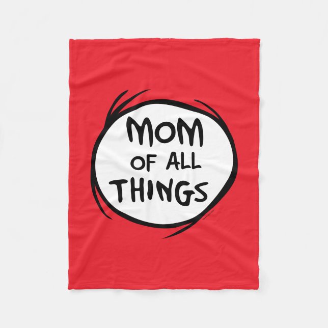 Dr. Seuss Thing One Thing Two - Mum of all Things Fleece Blanket (Front)