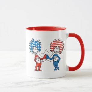 Dr. Seuss Thing One Thing Two Patriotic Graphic Mug