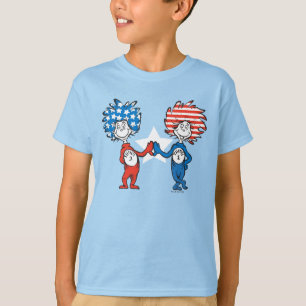 Dr. Seuss   Thing One Thing Two Patriotic Graphic T-Shirt