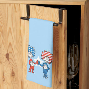 Dr. Seuss   Thing One Thing Two Patriotic Graphic Tea Towel