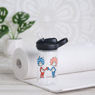 Dr. Seuss Thing One Thing Two Patriotic Graphic Water Bottle