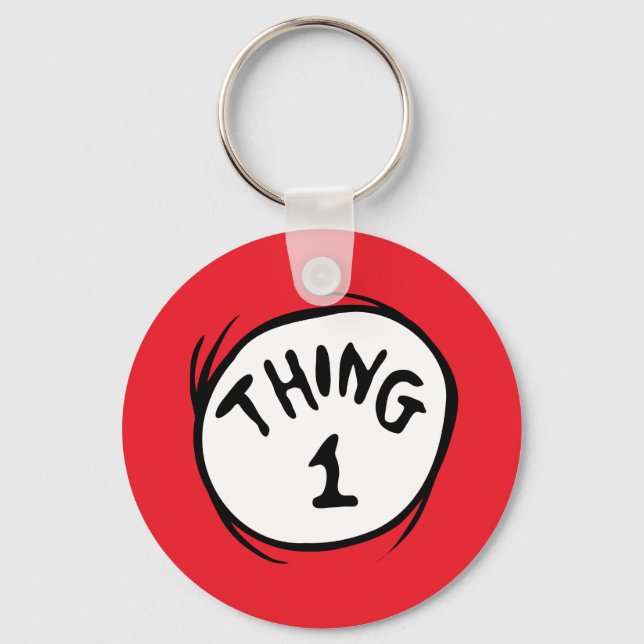 Dr. Seuss | Thing One Thing Two - Thing One Key Ring (Front)