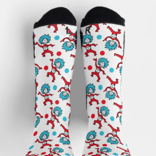 Dr. Seuss Thing One Thing Two   Twins Baby Shower Socks