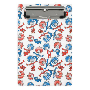 Dr. Seuss   Thing One Thing Two US Flag Pattern Mini Clipboard