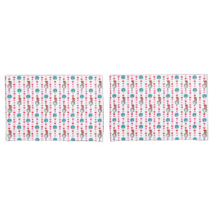 Dr. Seuss Valentine   Cat in the Hat Heart Pattern Pillowcase