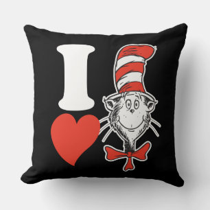 Dr. Seuss Valentine   I Heart the Cat in the Hat Cushion