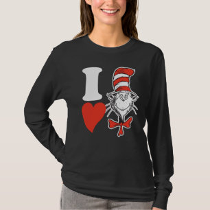 Dr. Seuss Valentine I Heart the Cat in the Hat T-Shirt