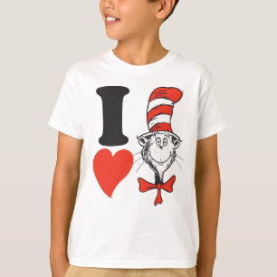 Dr. Seuss Valentine I Heart the Cat in the Hat T-Shirt