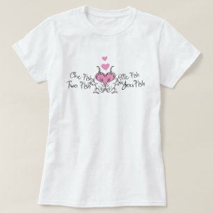 Dr. Seuss Valentine   One Fish Two Fish T-Shirt