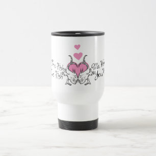 Dr. Seuss Valentine   One Fish Two Fish Travel Mug