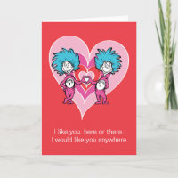 Dr. Seuss Valentine | Thing 1 Thing 2