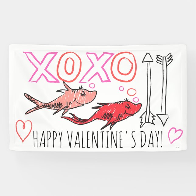 Dr. Seuss Valentine | XOXO Banner (Horizontal)