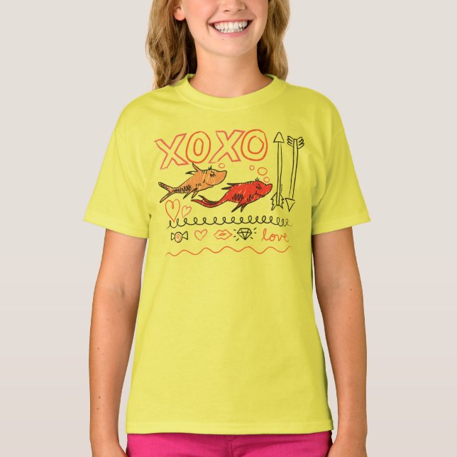 Dr. Seuss Valentine | XOXO Design T-Shirt (Front)