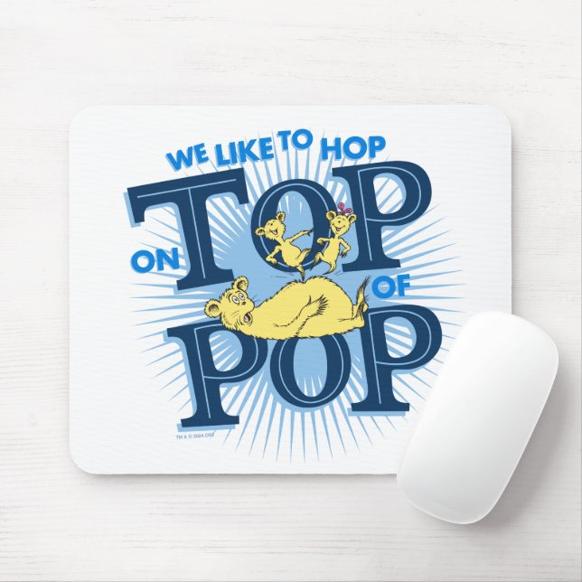 Dr. Seuss | We Like To Hop On Top Of Pop Mouse Pad (With Mouse)