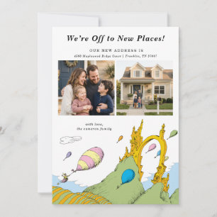 Dr. Seuss - We're Off to New Places! Photo Invitation