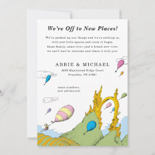 Dr. Seuss - We're Off to New Places! We've Moved Invitation